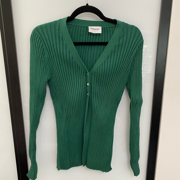 Callahan Glennon Cardigan in Fern - Picture 2 of 5